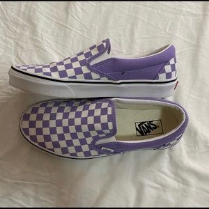 Purple Checkered Vans